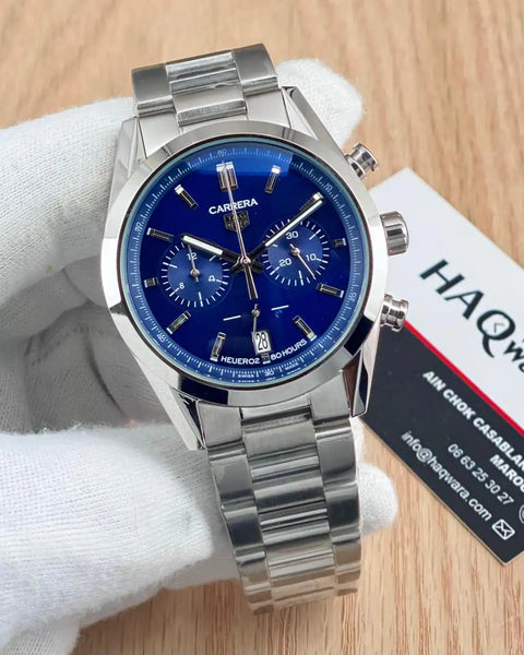 Tag carrera Argenté Bleu Chrono