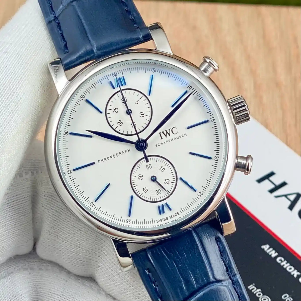 IWC Schaffhausen Classique Argenté Bleu