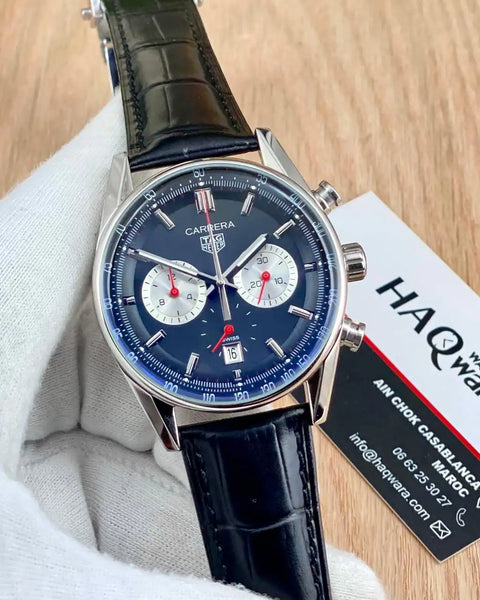 Tag carrera Argenté Noir Chrono