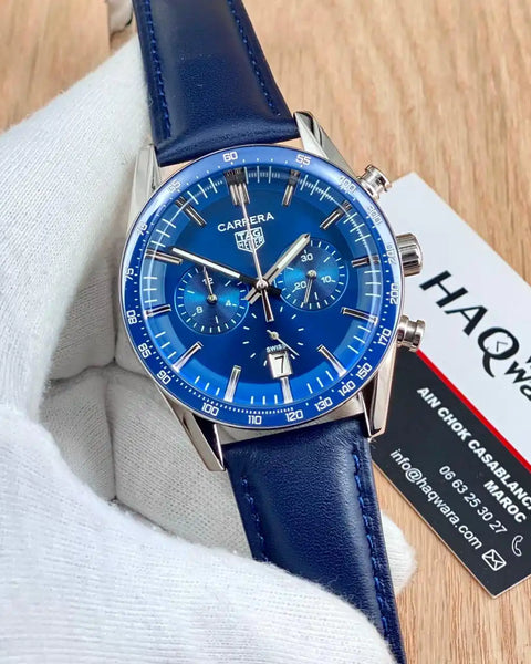 Tag carrera Argenté Bleu Chrono