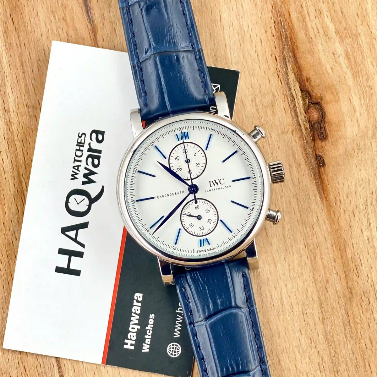 IWC Schaffhausen Classique Argenté Bleu