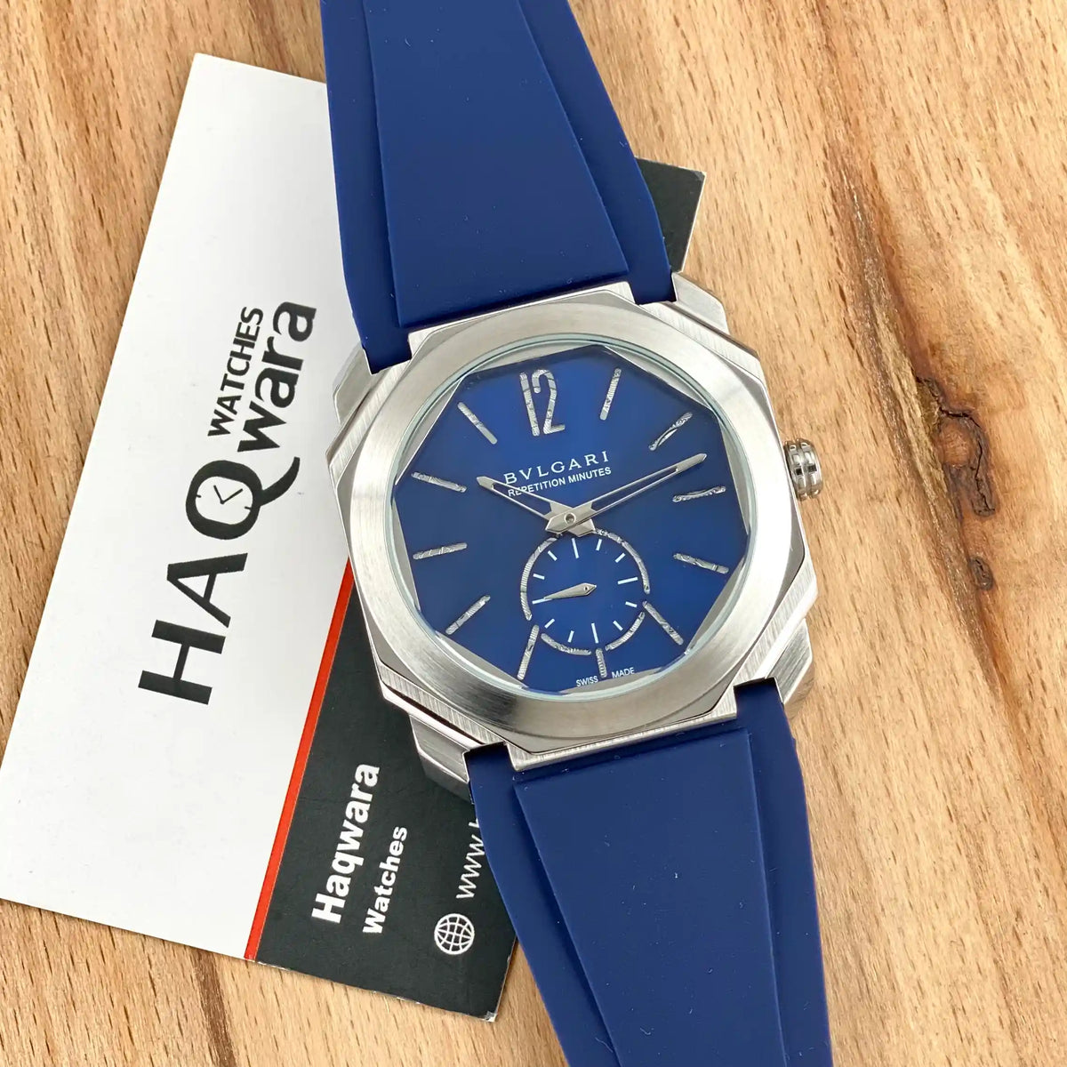 Bvlgari Octo Finissimo Argenté Bleu Pour Hommes