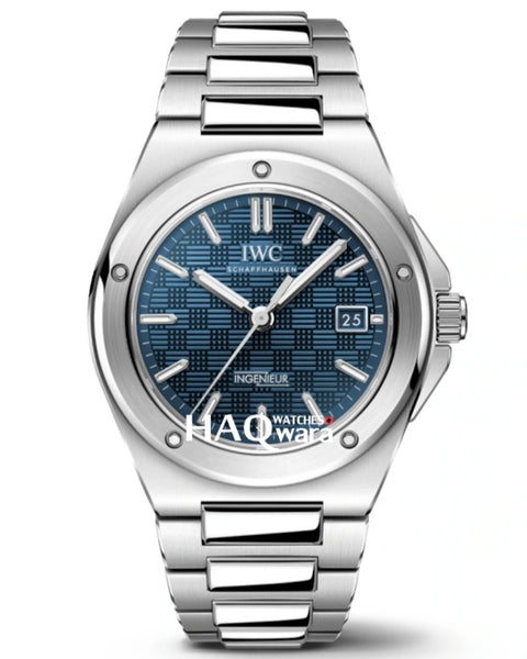 IWC INGENIEUR Argenté Bleu Automatique