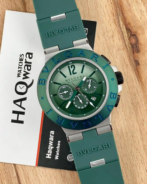 Bvlgari Argenté Vert Pour Hommes