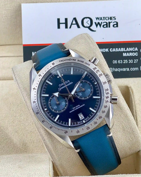 Omega Speedmastr Argenté Bleu