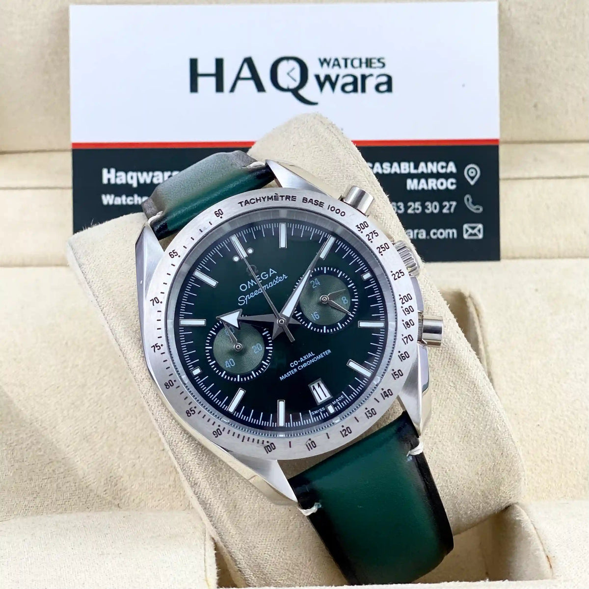 Omega Speedmastr Argenté Vert