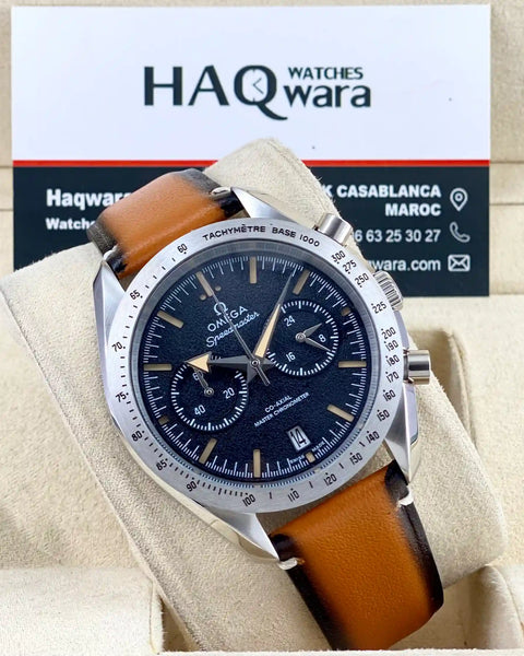 Omega Speedmastr Argenté Noir Marron