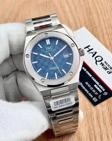 IWC INGENIEUR Argenté Bleu Automatique