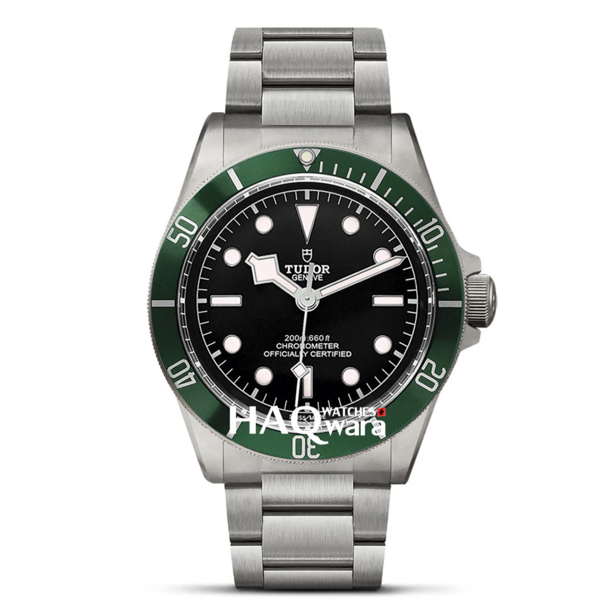 Tudor Rotor Argenté Noir Vert