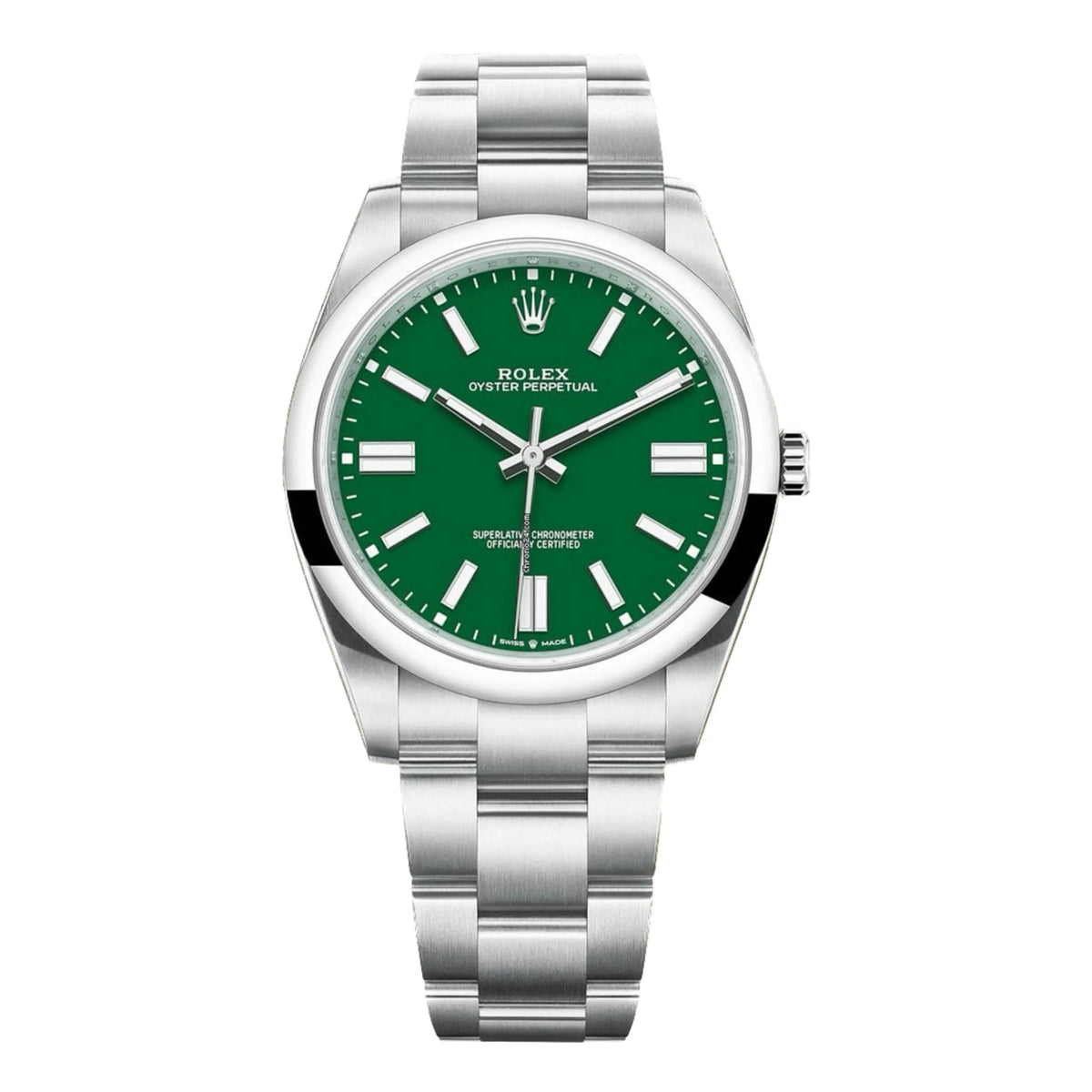 Oyster Perpetual 41 Argenté Verte