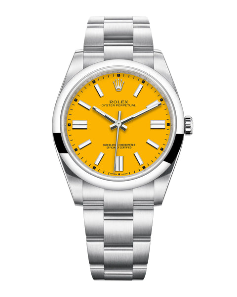 Oyster Perpetual 41 Argenté Jaune