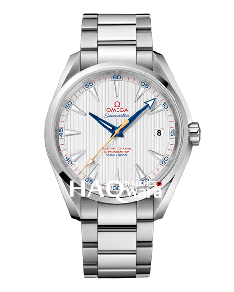 Omega Aqua Terra Argenté Blanc