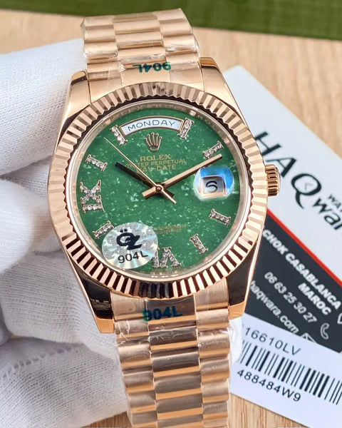 Day-date Rose Vert 2024 Hommes