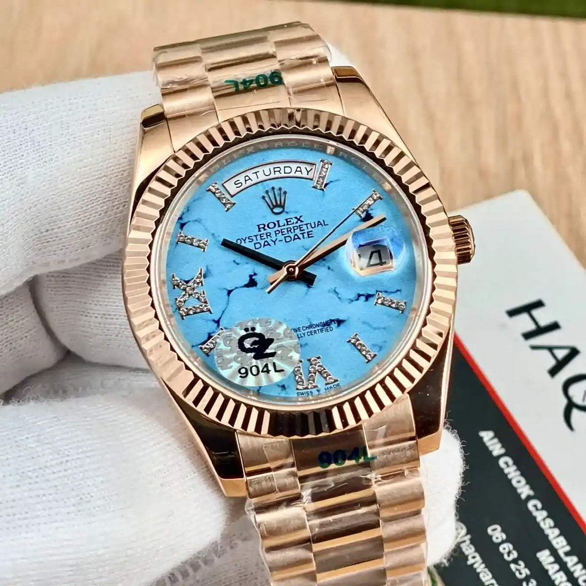 Day-date Rose Turquoise 2024 Hommes