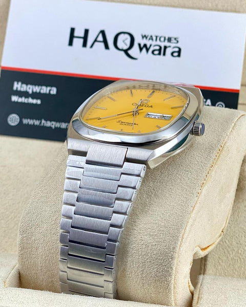 Omega Seamastr Day-Date Argenté jaune