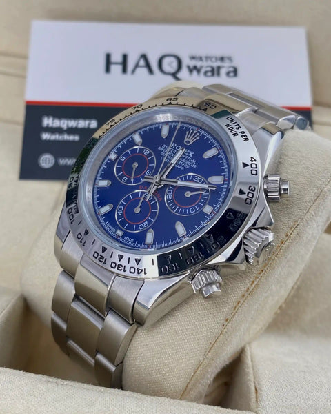 Daytona Argenté Bleu Automatique