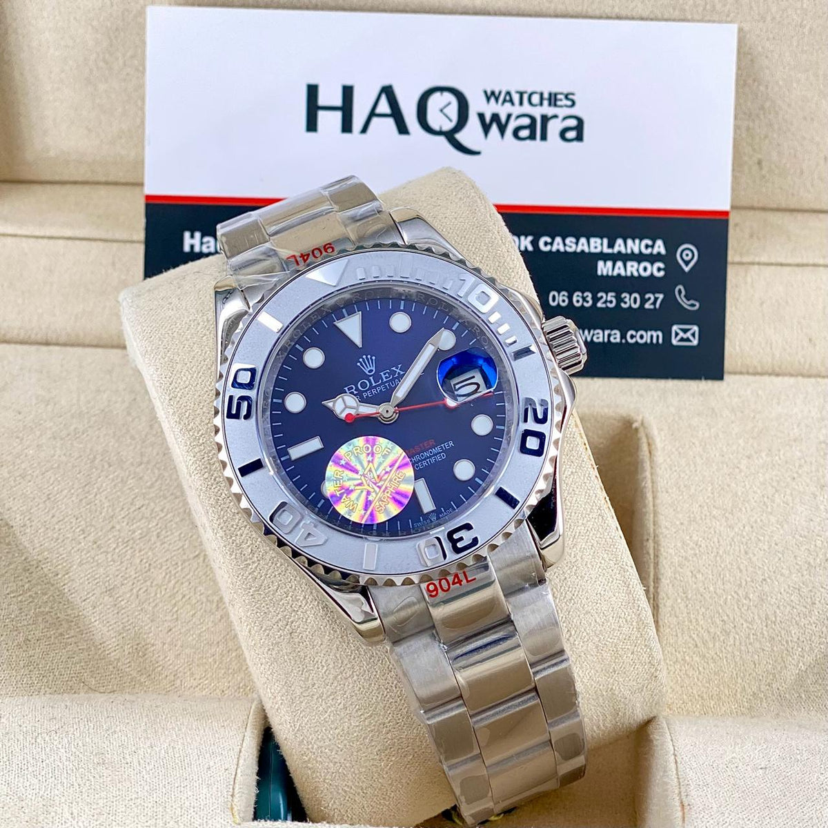 Yacht Master 40 Argente Bleu