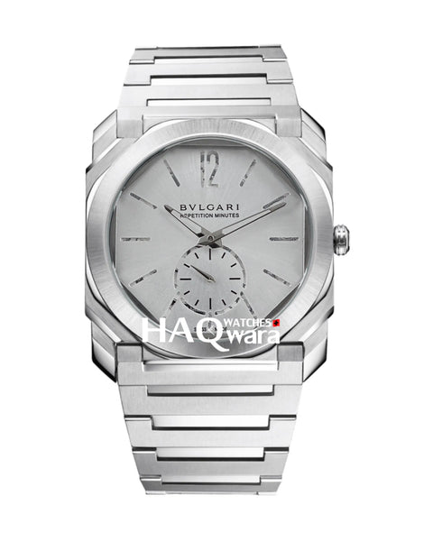 Bvlgari Octo Finissimo Argenté Gris Pour Hommes